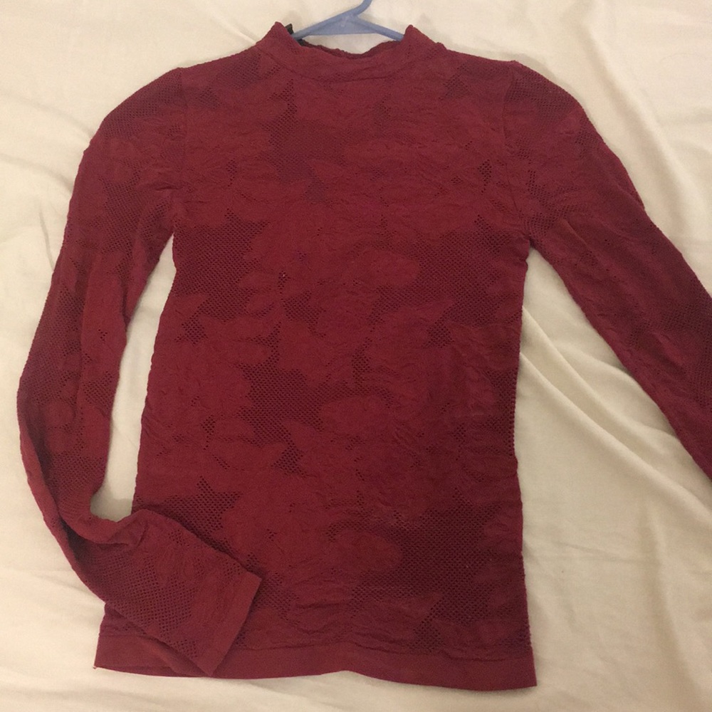 Bebe long sleeved shirt size S Rhubarb